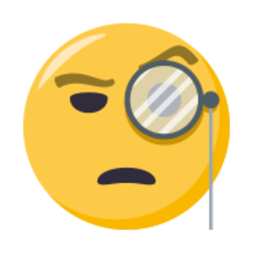 I Ws Emoji Domain Is Not Available Face With Monocle - 